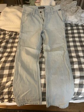 Vans women’s Light Wash wide leg skater jeans